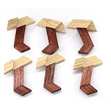 Joyeee® Denksportaufgaben aus Holz Gehirnjogging Puzzle Entwirrung Puzzles – #28 - 3