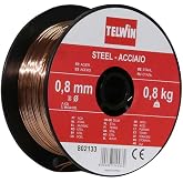 Telwin 802133 Spool Steel Welding Wire, 0.8 mm, 0.8 kg