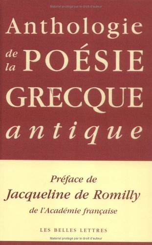 couverture de : Anthologie de la po&eacute;sie grecque antique
