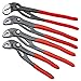 Produktbild KNIPEX Cobra Wasserpumpen Zangen Schlüssel Klempner 150, 250, 300, 400 mm XL Wasserpumpenzange 8701 150 / 250 / 300 / 400 Set 4 tlg Zangenschlüssel Sanitär Rohrzange