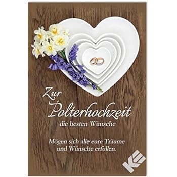 Polterabend Karte Grußkarte Peng Knall Porzellan kehren 16x11cm: Amazon