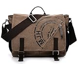 KIPTOP®-Bolso de mano de lona de estilo retro para hombre/mujer Tamaño: 36X 26 X 13cm