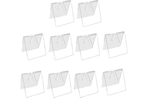 Micvtve 10 pezzi di coltelli in acrilico trasparente per display a , supporto pieghevole per coltelli, coltelli, vetrine, rack