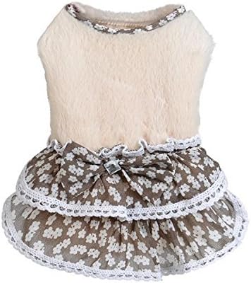 Teddy dog clothes pet clothes sweater dress princess wind new