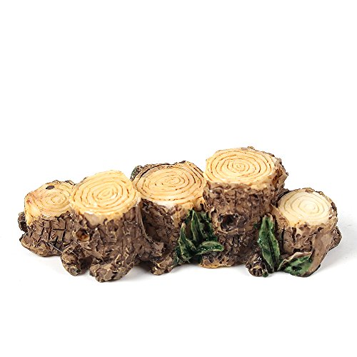 Ornament Baumstumpf Brücke Miniatur Kunstharz Garten Fee Topf Blumentopf Home Decor Blumen