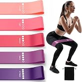 AEE&reg; Premium 5 Adet Farklı Diren&ccedil;te Pilates Squat Aerobik Bandı - Hafif,Orta,Sert &Ccedil;alışma Lastiği-Evde Spor Karın Kası Sıkıla