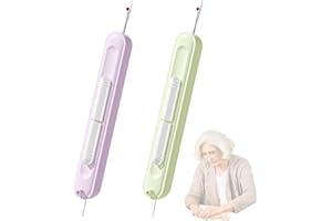 JUGUTA 2 Pièces Enfile-Aiguille 2025 2 En 1 Seam Ripper Needle Threader, Aide À L'Enfilage Pour Aiguilles À Coudre, Outil De Point De Broderie Et Aiguille De Voiture - Outil De Threader