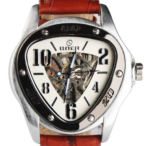 Automatikuhr Automatik Armbanduhr Skelett mechanische Uhr Leder Herren Armbanduhr Herrenuhr Automatikuhr Automatik Armbanduhr Skelett mechanische Uhr Leder Herren Armbanduhr Herrenuhr