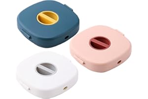 DMZK 3 Pezzi Avvolgicavo Girevole Portatile Con Supporto per Telefono, Organizzatore Cavo USB, per Cavo Dati e Ricarica