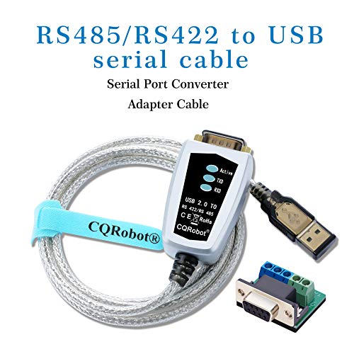 CQRobot RS485/RS422 to USB Serial Port Converter Adapter Cable with FTDI Chip. Supports Windows 10, 8, 7, XP, Mac, SCM(Singlechip), Arduino, RRI and Android, etc.