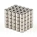 Produktbild OMO 100 Stück Magnet Magnete Neodym NdFeB N50 Zylinder 5 x 4 mm Durchmesser 5 mm Höhe 4 mm starken Fortissimo Beschichtung Nickel-Tür des Kühlschrank, Tafel, Mehrzweck-Handwerk, Basteln, Hobby, Büro