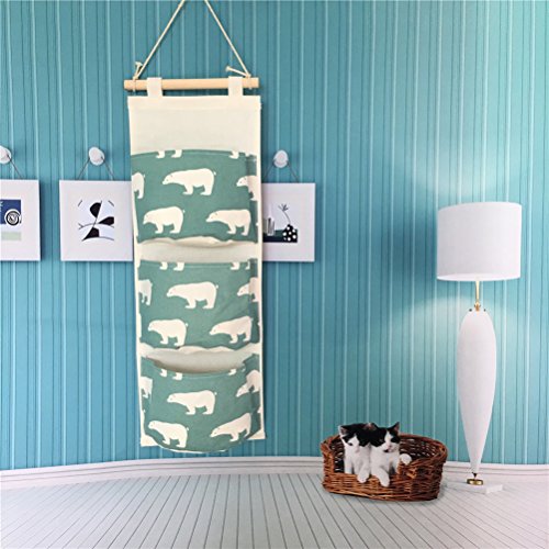 Inwagui Hängeorganizer Hängende Kombination mit 3 Tasche Wand Tür