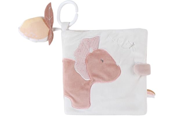 NOUKIE'S - Livre d'activités en peluche - Jouet d'éveil pour bébé - Popsie, Gigi & Louli - Idéal cadeau