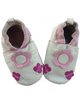 Krabbelschuhe, Lederschuhe, Lernlaufschuhe, Lederpuschen, Baby Schuhe: 2-SCHMETTERLINGE