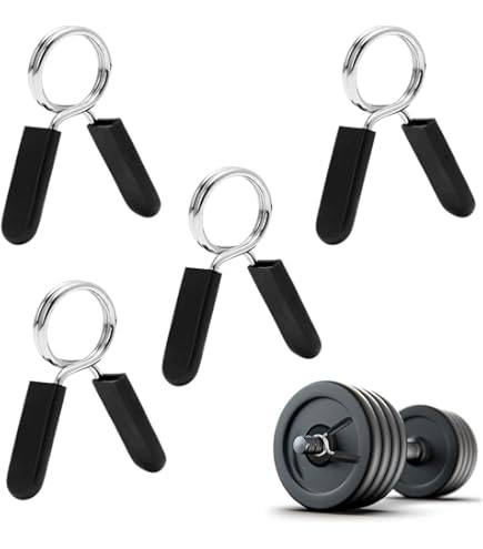 Morsetti A Molla Per Manubri - 6 Pezzi | Ferma Pesi Sicuro Per Bilancieri