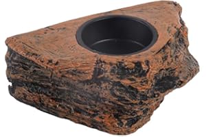 CuteHairy Magnetic Reptile Feeding Ledge,Hanging Single Bowl Reptile Food Dish for Gecko, Lizards, Tree Frogs,Chameleons