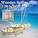 Price comparison product image Aissimio 1:50 Wooden Ship Models DIY Ship Model kit Boat Ships Kits Sail Boat Wooden Model Kit Toy