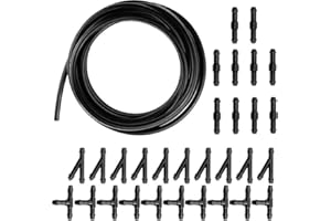 RUIKCOLL Manguera universal para lavaparabrisas de 400 cm, manguera para automóvil, kit de reparación de manguera de líquido lavaparabrisas, con 30 conectores de manguera