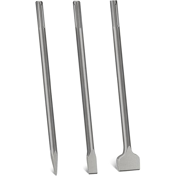 Bit Set Pry Bar HOLAN Pcs SDS Max Chisel Set Hammer Drill Chisel