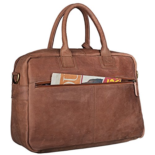 STILORD  Carlo  Gro  e Umh  ngetasche Leder Lehrertasche Aktentasche Schultertasche Reise Beruf Freizeit 15 6 Zoll Laptop College Bag Arbeit B  ro  Fa