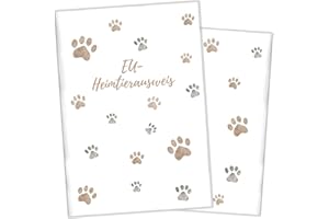 Wilhelm Fell Custodia per carta d'identità UE per animali domestici, personalizzabile per il tuo animale domestico, idea regalo personale per i proprietari di animali domestici, custodia protettiva