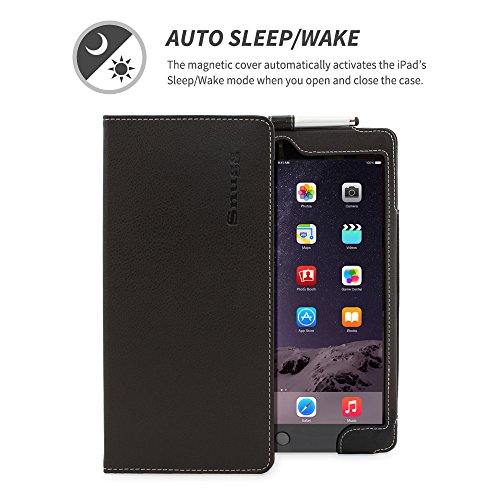 iPad Air 2 Hülle (Schwarz), Snugg – Smart Case mit lebenslanger Garantie + Sleep / Wake Funktion - 2