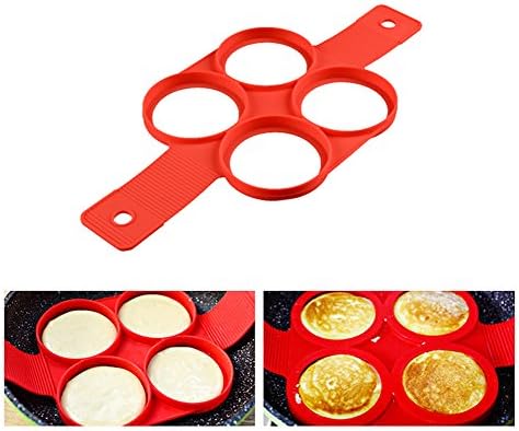 Silicone Pancake Maker Egg Ring Maker Nonstick Easy Fantastic Egg Omelette Mold Kitchen Gadgets Cooking Tools