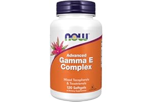 Now Foods, Advanced Gamma-E-Complex, 120 Capsules molles, Testé en Laboratoire, Vitamine E, Sans Gluten, Sans OGM
