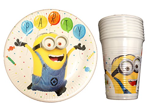 32 Teile Minion Einweg Partygeschirr Party Set