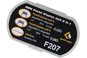 ROSEWAY 8pcs Geekvape N90 Fused Clapton Prebuilt Coil Wire (F207)