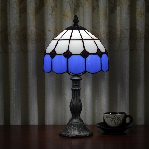 Preisvergleich Produktbild Tiffany 8-Zoll-Tischlampe Schlafzimmer Lampe europäischen Mittelmeernachttischlampe