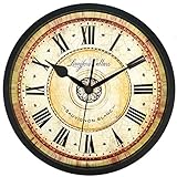 XJYA 12 Zoll Große Wanduhr, Nicht tickende Stille Quarz Dekorative Uhren Modern Quartz Lautlos Wanduhr mit Arabisch Ziffer Wanduhren Ohne Ticken Wohnaccessoires Deko