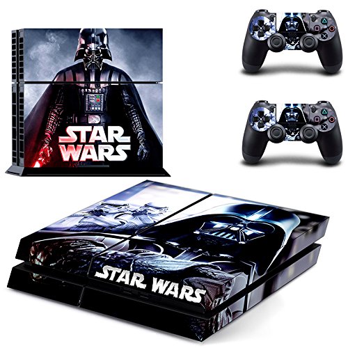 Preisvergleich Produktbild Playstation 4 + 2 Controller Aufkleber Schutzfolie Set - Star Wars (8)