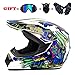 Produktbild NCKPDL Motocross-Reithelm, tragbar, Strand, Straße, Herren und Damen, Integralhelm, Ventilation, Sicherheit, Outdoor-Sport, Motocross-Helm (4 Stück), A~XL