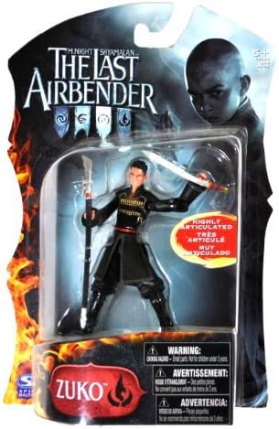 Spin Master Year 2010 Paramount Movie Series Avatar The Last Airbender Exclusive 4 Inch Tall Highly Articulated Action Figure - ZUKO with Halberd (Kwan Dao) and Broadsword