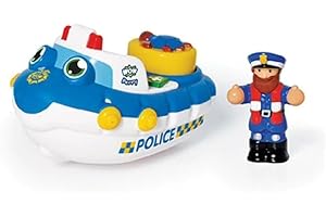 WOW Toys Police Boat Perry,Blue