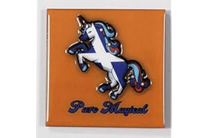 MUST HAVE SOUVENIRS Scotland Scottish PU Fridge Magnet Lion Rampant Tartan 3D Epoxy Thistle Edinburgh (Saltire Unicorn)