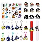 9 Piratenringe, 3 Design. Größe: 1 Zoll. Klassischer schwarzer und roter Schädel. Aus strapazierfähigemigem Gummi. piraten kindergeburtstag