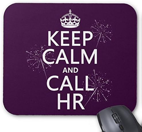 Keep Calm And Call Hr (Any Color) Mouse Pad Mouse Mat Design Natural Eco Rubber Durable Computer Desk Stationery Accessories Mouse Pads For Gift