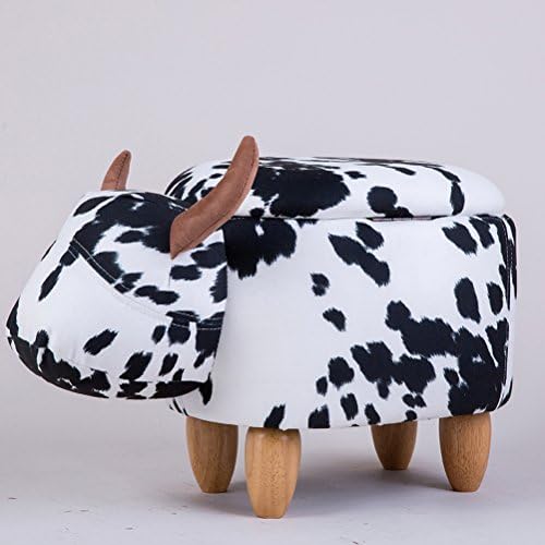 JDZ European rhino shoe bench shoe bench home storage stool sofa stool test shoe stool small cows stool(63 x 33 x 36 cm)