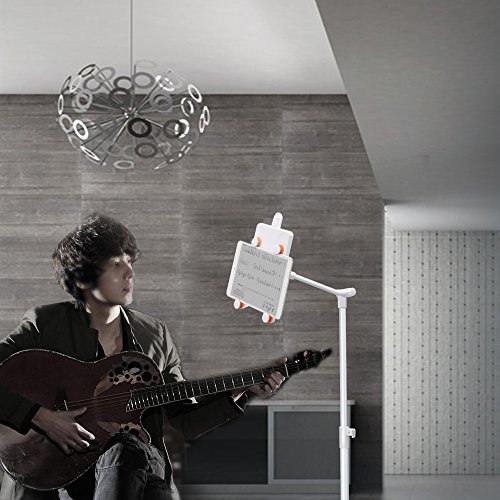 LONGKO Universal Verstellbar Bodenständer 360°Drehbar Tablet Halterung Für iPad iPhone und Smartphone - 5