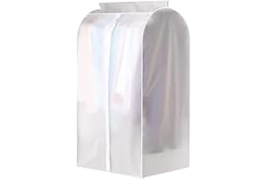 Funien Cubierta de Ropa Colgante, Funda Protectora de Ropa para Ropa Bolsa de Almacenamiento de Ropa Colgante Translúcida a Prueba de Polvo Bolsa de Almacenamiento Colgante Impermeable para Armario