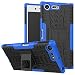 Produktbild Nadakin Sony Xperia XZ Premium / G8141 G8142 Hülle Schutzhülle Hybrid Rugged Phone Case Stoßfest Handys Schutz Cover mit eingebautem Kickstand Shockproof für Sony Xperia XZ Premium / G8141 G8142 (Blau)