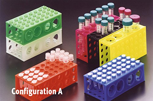 S.S.I. 045436 Reversible multi-sided rack yellow colour for tubes and microtubes (config. B)