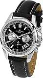 Jacques Lemans Herren Analog Quarz Uhr mit Leder Armband 1-1830A