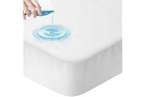 HOMEROKK PARIS Protège Matelas Imperméable et Anti-acariens (140 X 190 cm)