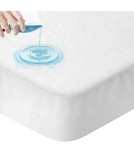 2 Federe Impermeabili 60x60 Cm, In Cotone Con Chiusura Lampo, Ipoallergeniche E Traspiranti, Bianche