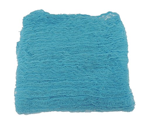 100cm Long Loose Weave Baby Boys Girls 100% Cotton Cheesecloth Blanket Wrap Photography Prop Dark Turquoise