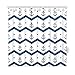 Produktbild S&H Blau und Weiß Anker Duschvorhang Bad Dekorative, Polyester, 120 x 180 cm