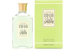 1916 ORIGINAL 1916 - Limón & Tonka 400 ml, Agua de Colonia Hombre y Mujer, Perfume Unisex, Eau de Toilette Masculina y Femenina, Fragancia Fresca, Cítrica y Delicada, Aroma de Larga Duración